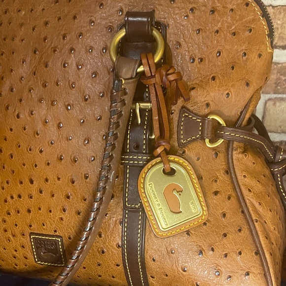 Dooney & Bourke Ostrich Bristol Florentine Leather  with Dooney Charms - Picture 16 of 16